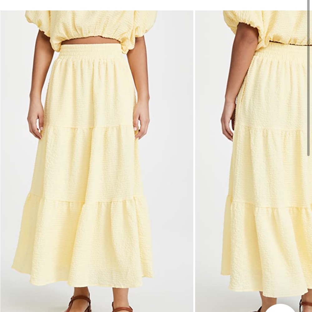 New w/ tags Endless Rose voluminous crop top & tiered maxi skirt from Shop Bop